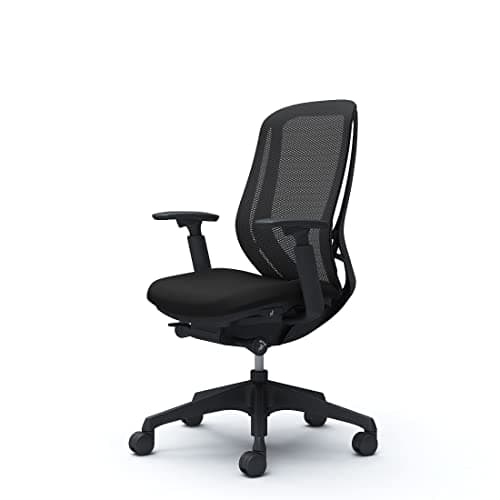 オカムラ(岡村製作所) オフィスチェア 完成品 組立不要 シルフィー ハイバック 背メッシュ アジャストアーム ブラック樹脂脚 ブラックフレーム ブラック C685XR-FMP1