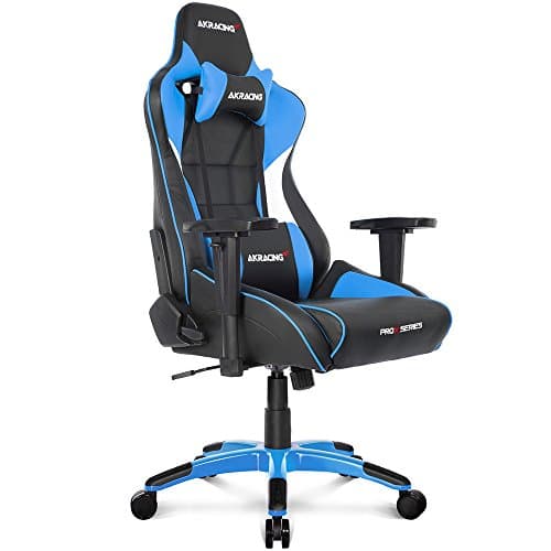 AKRacing ゲーミングチェア デスクチェア 勉強椅子 学習椅子 ブルー 青 Pro-X V2 高耐久PUレザー 180度リクライニング 在宅 リモート 5年保証